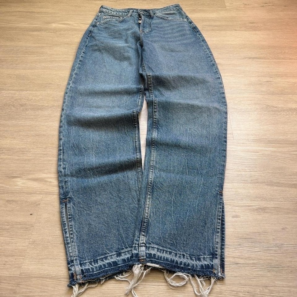 26x30 Slim Straight Stacked Denim Jeans Grunge Y2K Vintage 2000s
